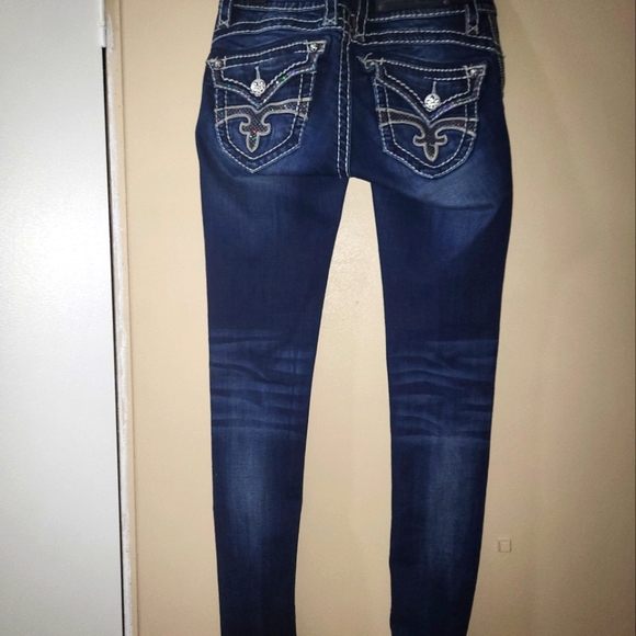 BUCKLE ROCK REVIVAL ELLIE Skinny Boot Jeans 24 - Picture 1 of 6